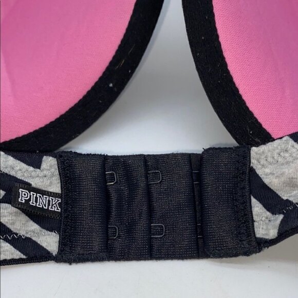 Victoria’s Secret Pink Underwire Padded Super Push Up Bra Size 32DD - Picture 3 of 7